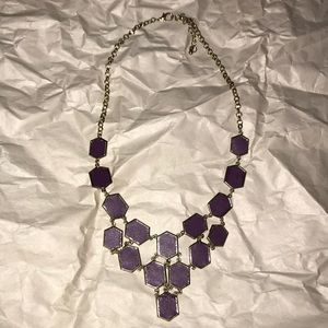 Purple and gold necklace